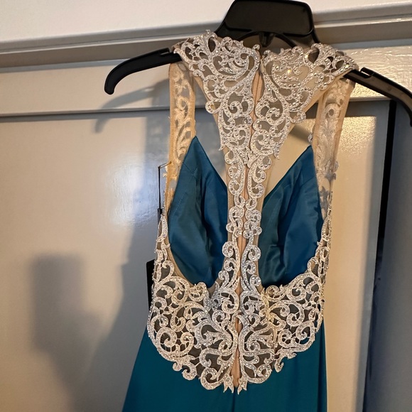 Teal La Femme Formal Dress - Picture 5 of 7